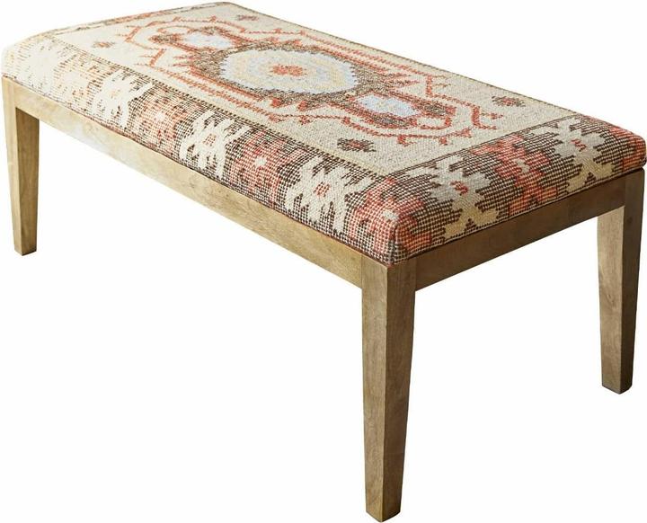 Produktbild Loberon Bank Kadiran braun/beige (122 cm)