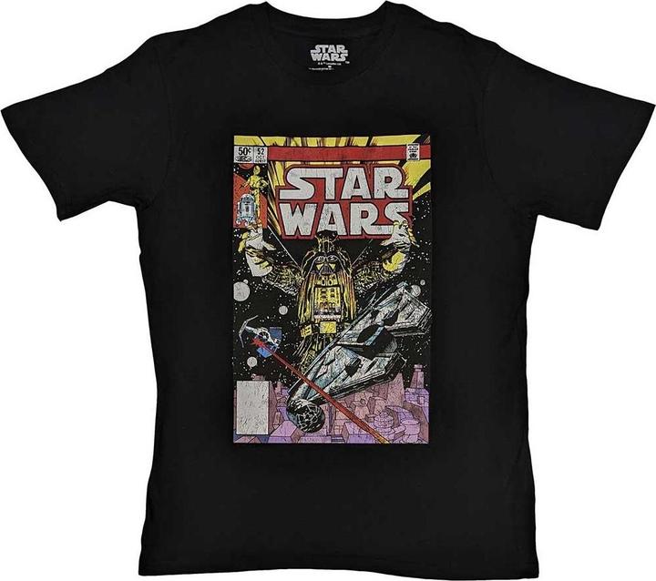 Actual product image Star Wars Unisex Adult Darth Vader Comic T-Shirt (XL)