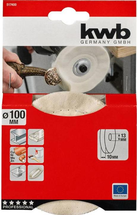 Actual product image kwb Buffing wheel 100mm