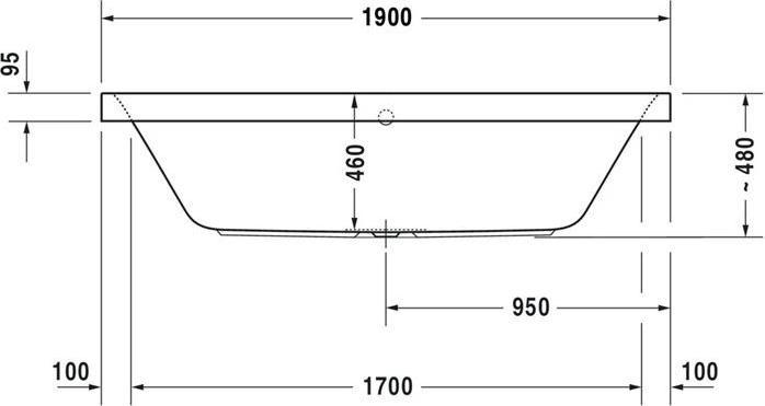 Produktbild Duravit Rechteckbadewanne Doppelbadewanne Happy D,2 90 x 190 cm wei glatt 700315000000000 (330 l, 190 cm, 90 cm)