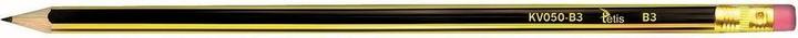 Produktbild Tetis Harter Bleistift mit Radiergummi B3 KV050-B3 (12 Stk.) (12 x)