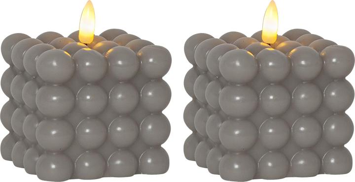Image du produit Star Trading Bougie à bulles | Bougies LED avec fonction minuterie | Bougies LED à flamme vacillante (2 x)