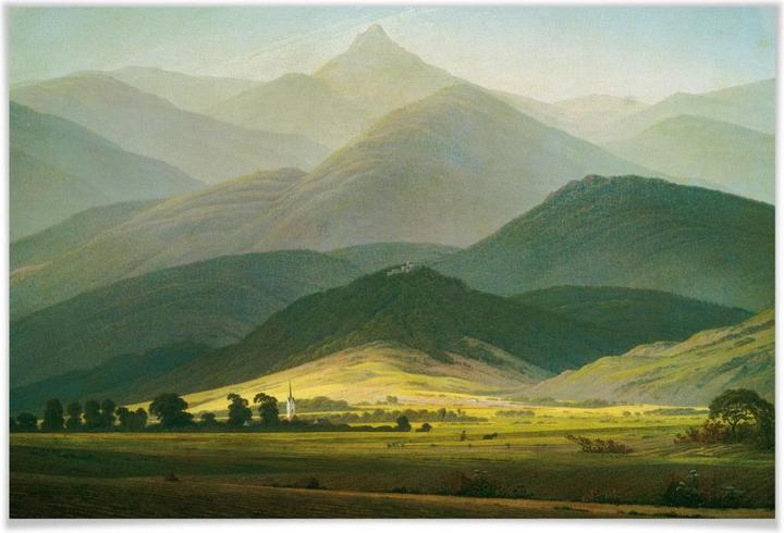 Produktbild Trenddeko Friedrich - Berglandschaft (60 x 40 cm)