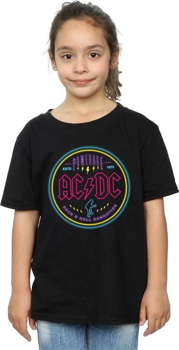 Produktbild AC/DC TShirt Mädchen Circle Neon Baumwolle (116)