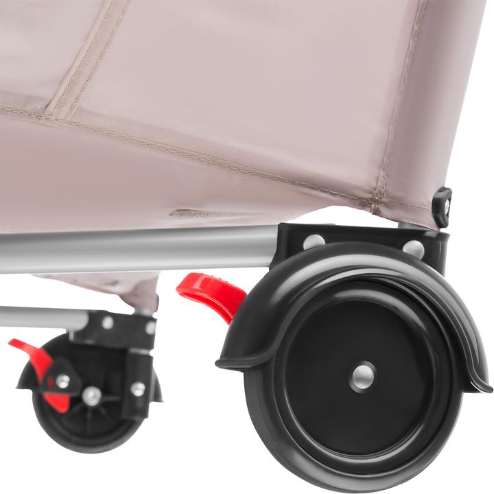 Produktbild tectake Kinderreisebett Hund mit Wickelauflage und Transporttasche