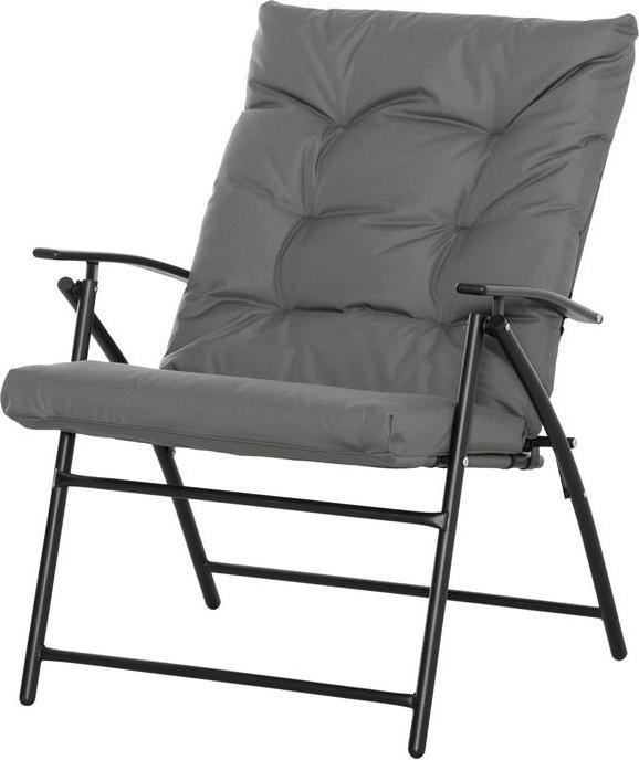 Immagine prodotto Swisshandel24 Campingstuhl faltbarer Gartenstuhl mit Metallrahmen für Pool, Strand Grau