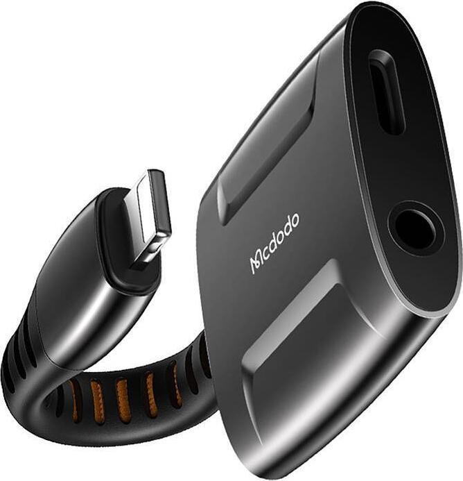Image du produit Maono Adaptateur Lightning vers Lightning + AUX 3.5mm mini jack, Mcdodo CA-6340 (noir) (Lightning, Jack 3.5mm)