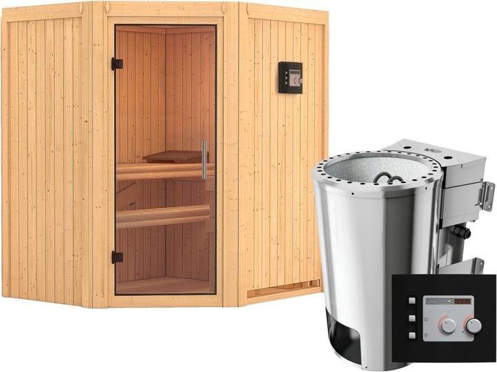 Actual product image Karibu Tonja without roof rim (Plug & Play 3,6 KW - Bio external control)
