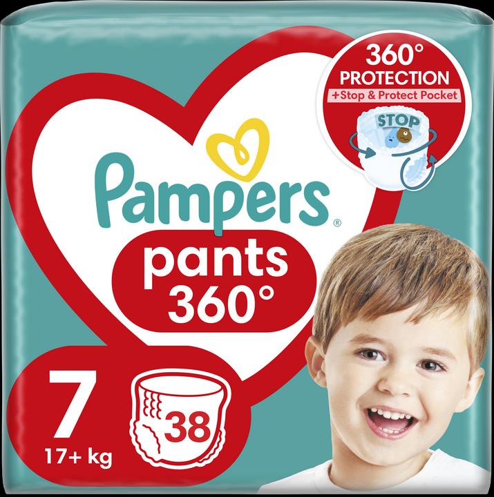 Produktbild Pampers Hose Windeln-Hose, Grösse 7, 38 Windeln, 17kg+ (Gr. 7, 38 Stück)