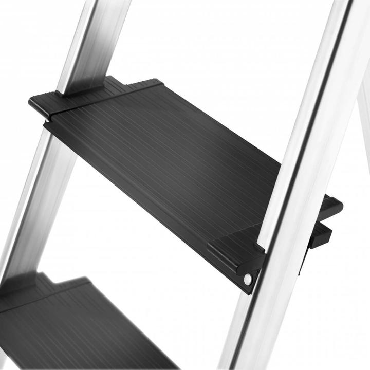 Produktbild Hailo L100 TopLine, Alu-Sicherheits-Stehleiter, 4 Stufen (Stehleiter, 85 cm)