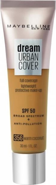 Actual product image Maybelline New York Maybelline Dream Urban Cover All-In-One Protective Makeup SPF 50 356 Warm Coconut