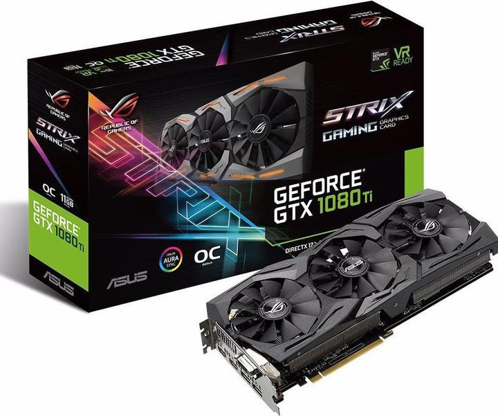 Actual product image ASUS GeForce ROG STRIX GTX1080TI O11G GAMING (11 GB)