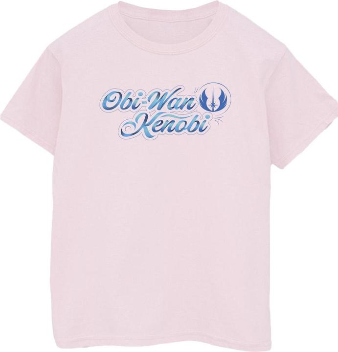 Actual product image Star Wars Mens Obi-Wan Kenobi Ribbon Font T-Shirt (L)