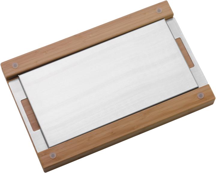 Actual product image WMF Bread cutting board with crumb catcher Bamboo in grid form and blade-friendly