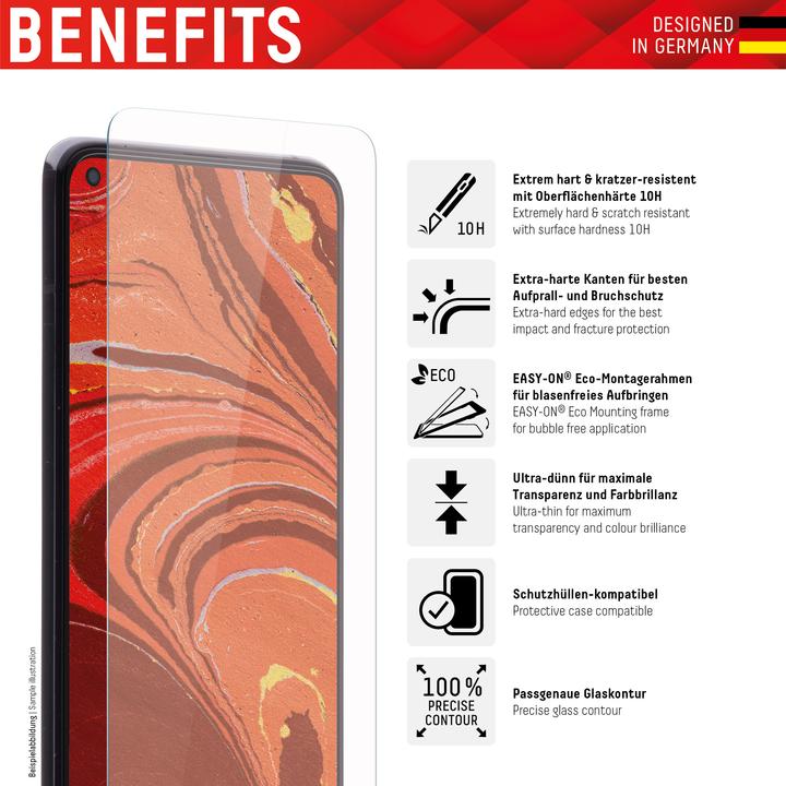 Produktbild Displex Real Glass, 2D Panzerglas (1 Stück, Xiaomi Redmi Note 11S 5G)
