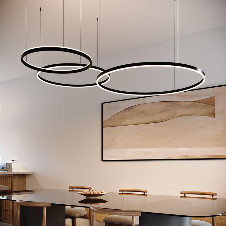Produktbild s.luce Hängelampe Ring Schwarz Ø 80 | 60 | 40cm