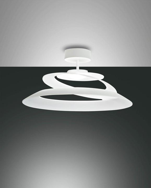 Produktbild Fabas Luce LED Deckenleuchte Aragon Ø530mm 18W Warmweiss Weiss dimmbar, made in Italy