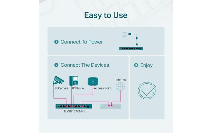 Produktbild TP-Link TL-SG1210MP (9 Ports)