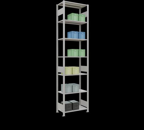 Immagine prodotto Schulte Lagertechnik Sistema di scaffalature di base senza viti MULTIplus150 con ripiani di lunghezza