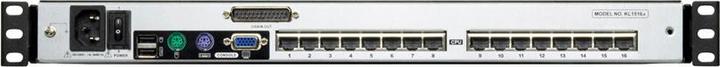 Actual product image Aten 17" TFT KVM Switch for 1U Rack