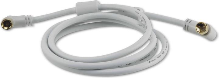 Produktbild Hama SAT-Anschlusskabel - vergoldeter, grosser Schraubkopf (95 dB, SAT Kabel)