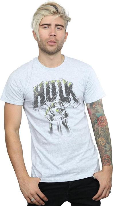 Actual product image Mens Hulk Punch Logo T-Shirt (XXL)