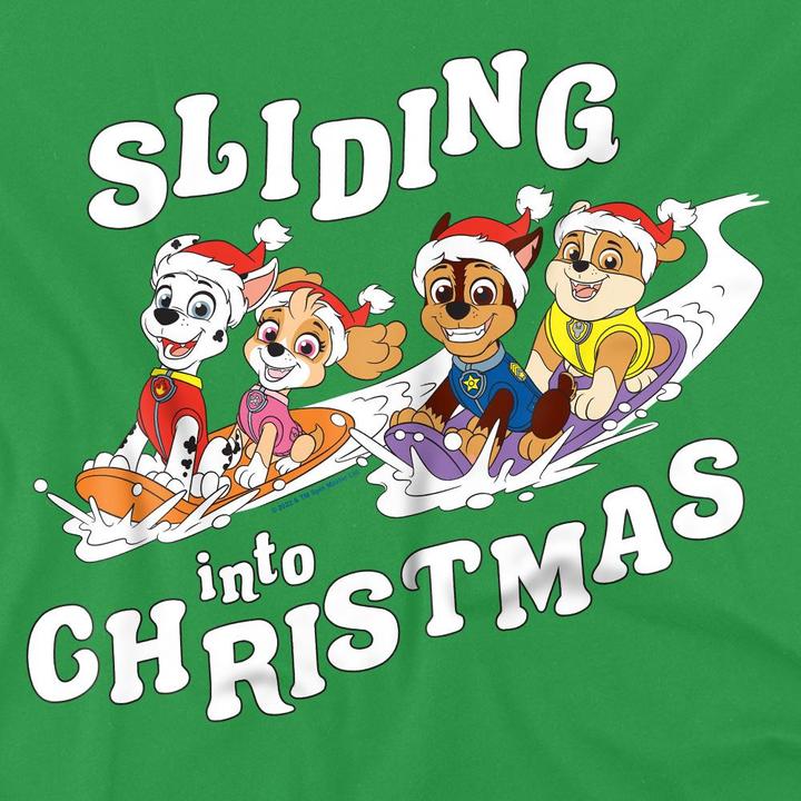 Immagine prodotto Paw Patrol Sliding Into Christmas Maglietta Uomo (S)