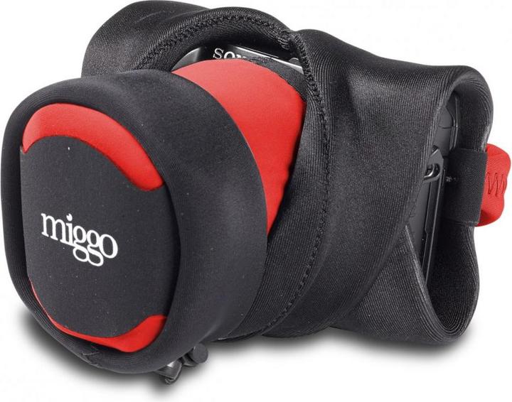 Immagine prodotto miggo Grip & Wrap, Fotocamera digitale, Spandex, Neoprene, Nero, Rosso, CSC, 30 cm, 140 mm