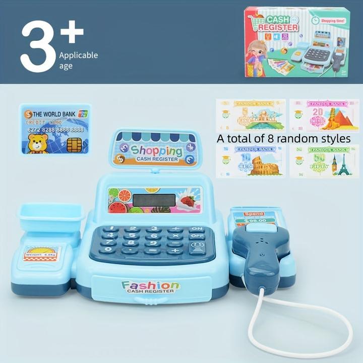 Immagine prodotto Activity Board Simulazione della cassa di un supermercato, gioco di immaginazione e di ruolo, mini minimarket