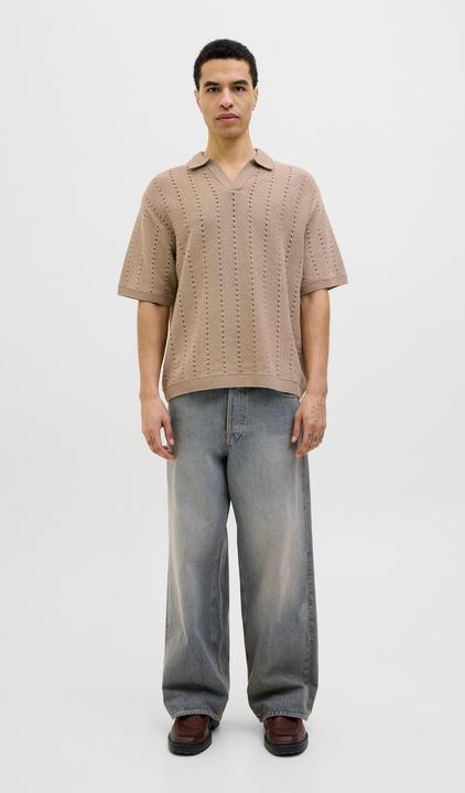 Actual product image Jack & Jones Jorparos Knit Easter Ss Crochet Polo (XXL)