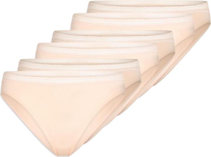 Actual product image Schiesser 6-pack Cotton Lace Rio briefs (46, 3XL, pack of 6)