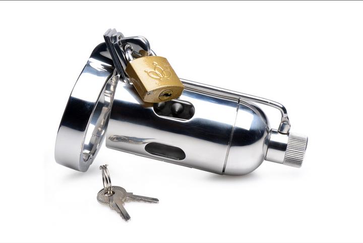 Actual product image Master Series Spiked Chamber Chastity Cage