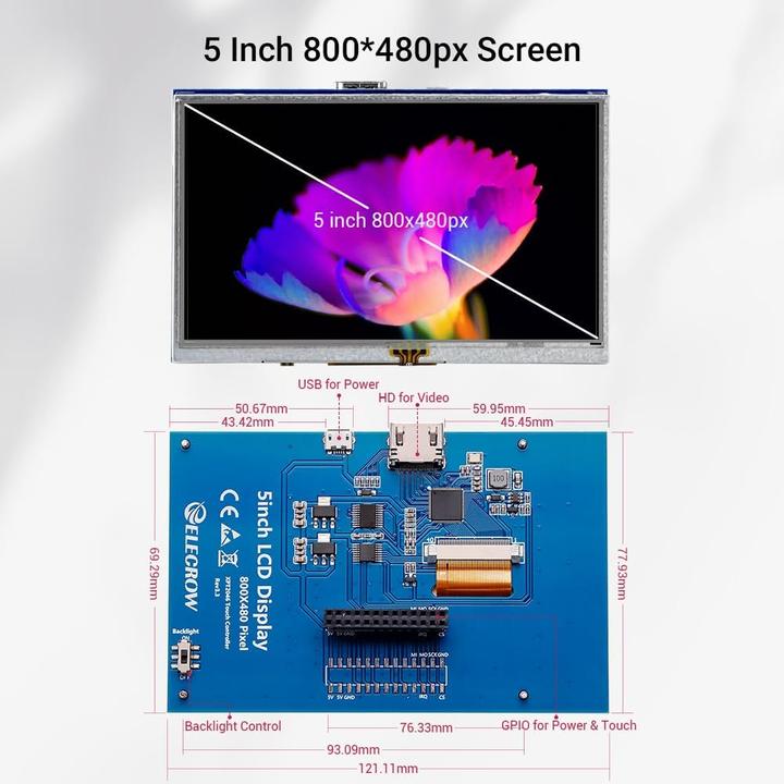 Produktbild Elecrow Raspberry Pi Display