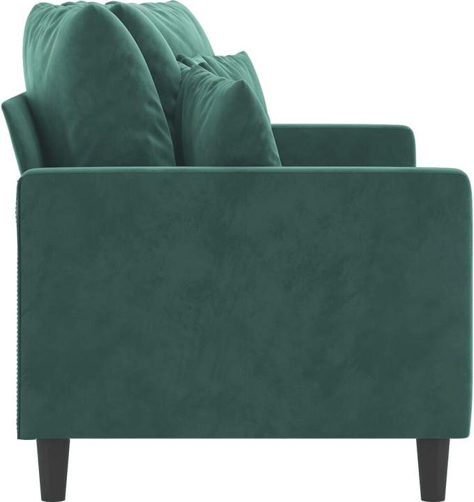 Immagine prodotto VidaXL Divano a 2 posti verde scuro 140 cm in velluto, colore (2 posti)