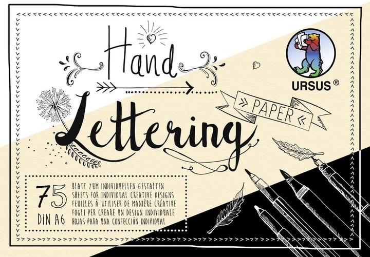 Produktbild Ursus Zeichenblock Handlettering A6, 210 g/m², 75 Blatt (A6)