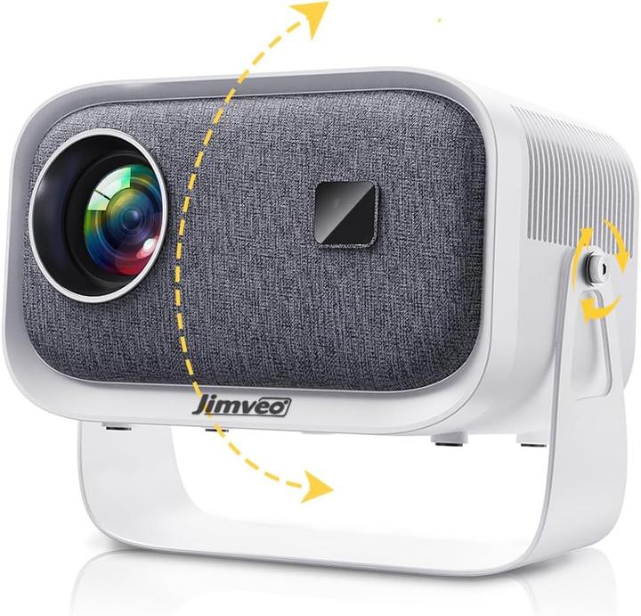 Jimveo Mini Beamer mit 360° Rotation und 4K-Unterstützung (19000 lm)