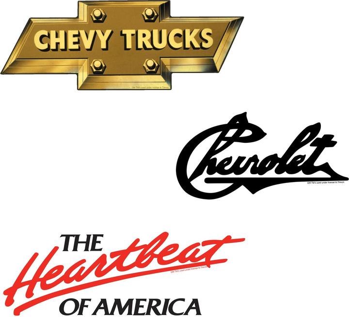 Produktbild Chevrolet Logo Aufkleber Deluxe 50erPack Vinyl