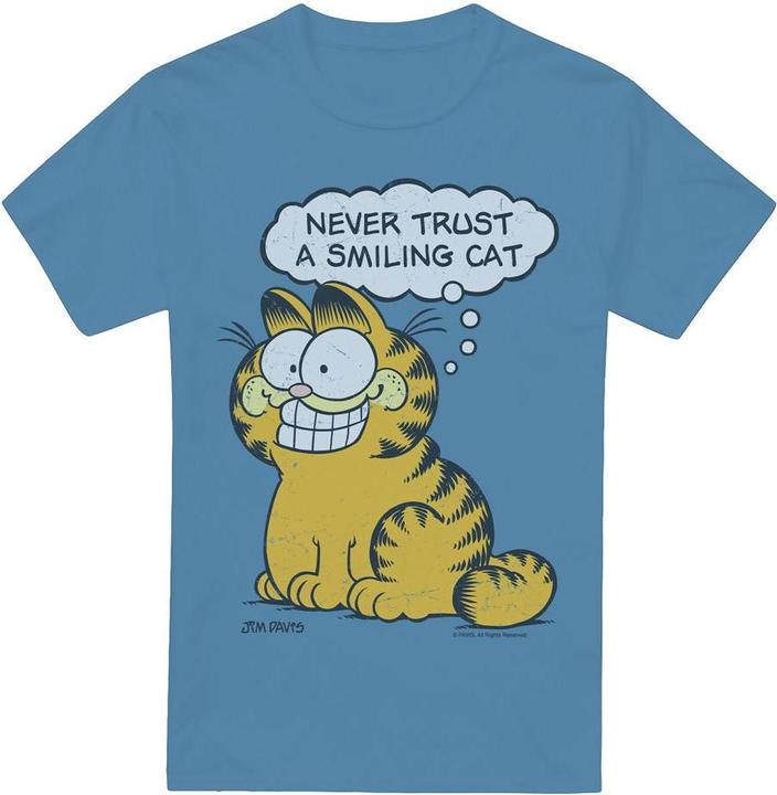 Actual product image Garfield Mens Smiling Cat T-Shirt (M)