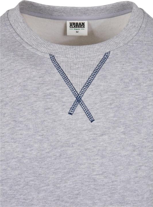 Actual product image Urban Classics Organic Contrast Flatlock Stitched Crew - 12226 (S)