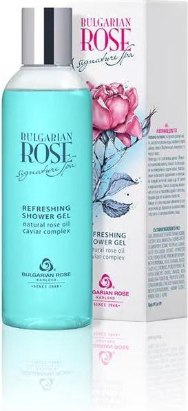 Image du produit Rose Gel douche rafraîchissant Bulgarian Signature Spa avec huile de, caviar et sel de la mer (200 ml)