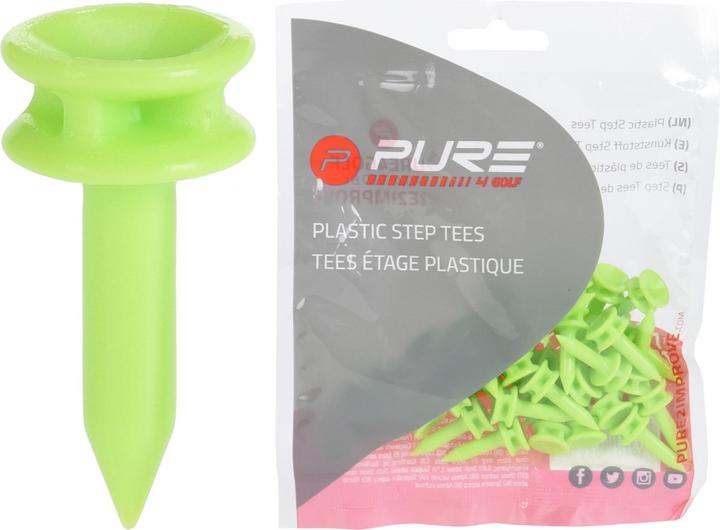 Pure Golf Tees Step Kunststoff 25erPack