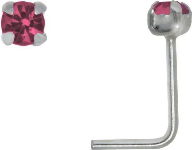 Bijouteria Nasenpiercing (Silber 925, Kristall)