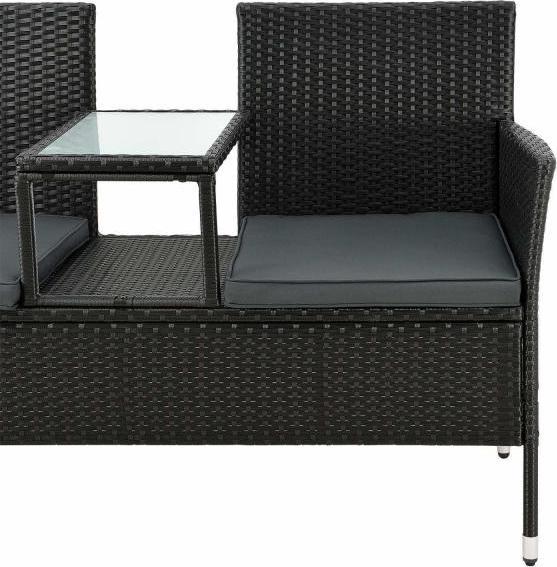 Actual product image Juskys Polyrattan garden furniture seating group Monaco