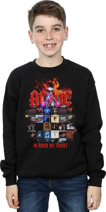 Produktbild AC/DC In Rock We Trust Album Cover Sweatshirt Jungen (140, 146)