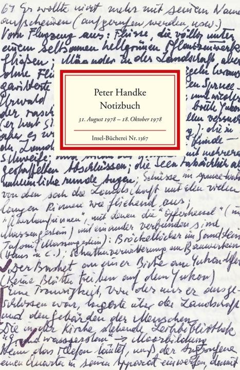 Immagine prodotto Notizbuch (Tedesco, Peter Handke, 2015)