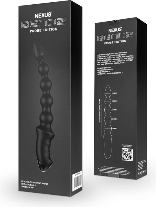 Produktbild Nexus Bendz Bendable Vibrator Anal Probe Edition Black