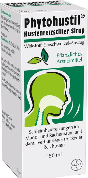 Produktbild Bayer Phytohustil Hustenreizstiller Sirup, 150 ml Lösung (1 Stück)