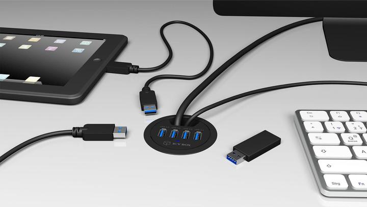 Actual product image Icy Box Ib-Hub1403 (USB-C, 4 Ports)