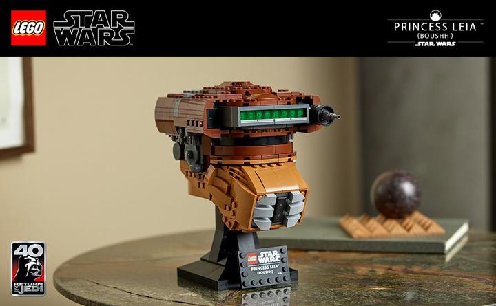 Actual product image LEGO Princess Leia Helmet (75351, LEGO Star Wars)