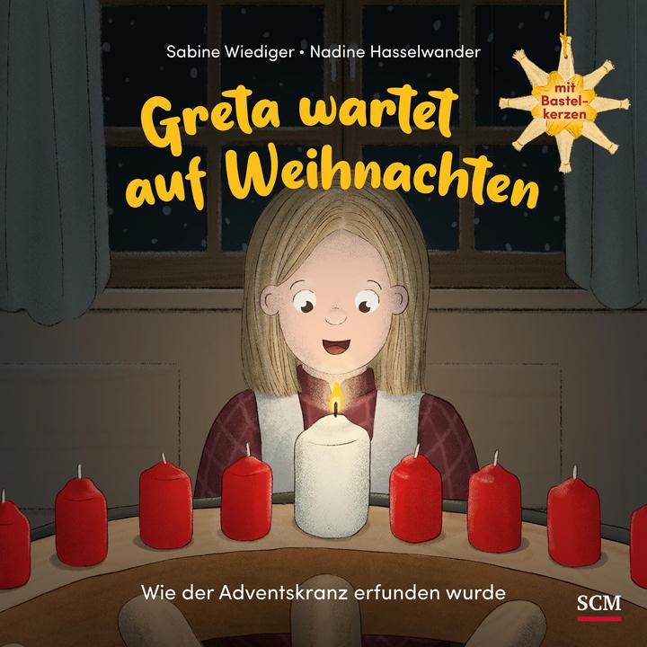 Produktbild Greta wartet auf Weihnachten - Wie der Adventskranz erfunden wurde (Deutsch, Nadine Hasselwander Sabine Wiediger, 2024)